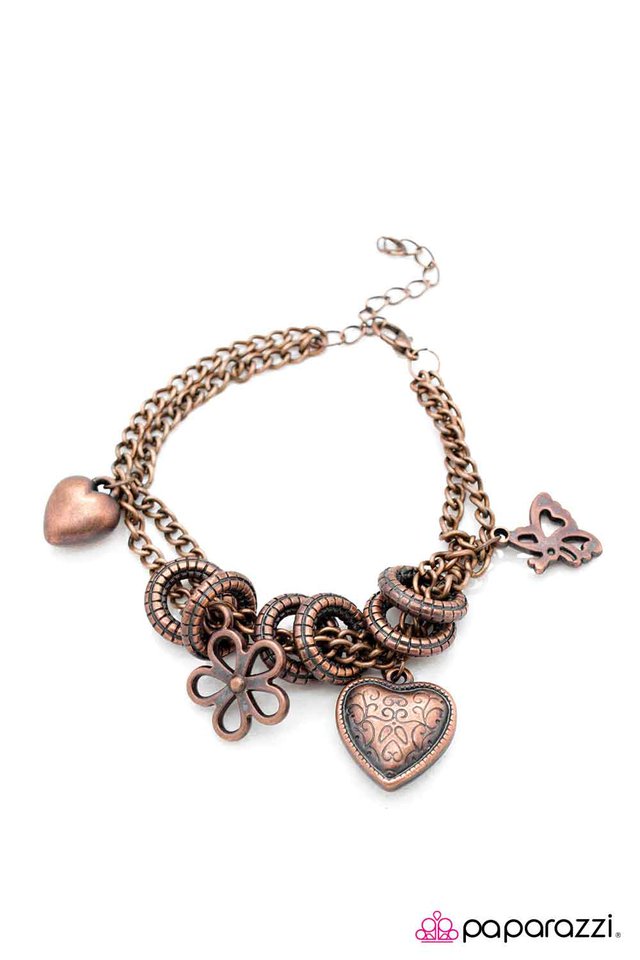 Paparazzi ♥ Turn On the Charm - Copper ♥ Bracelet
