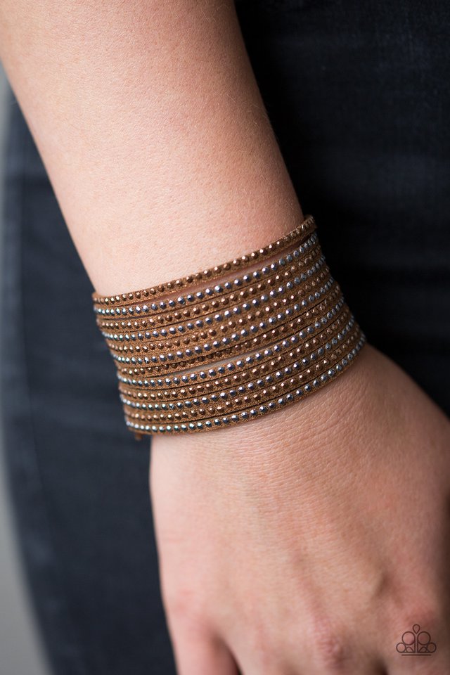 Paparazzi ♥ Brave It Out - Copper ♥ Bracelet