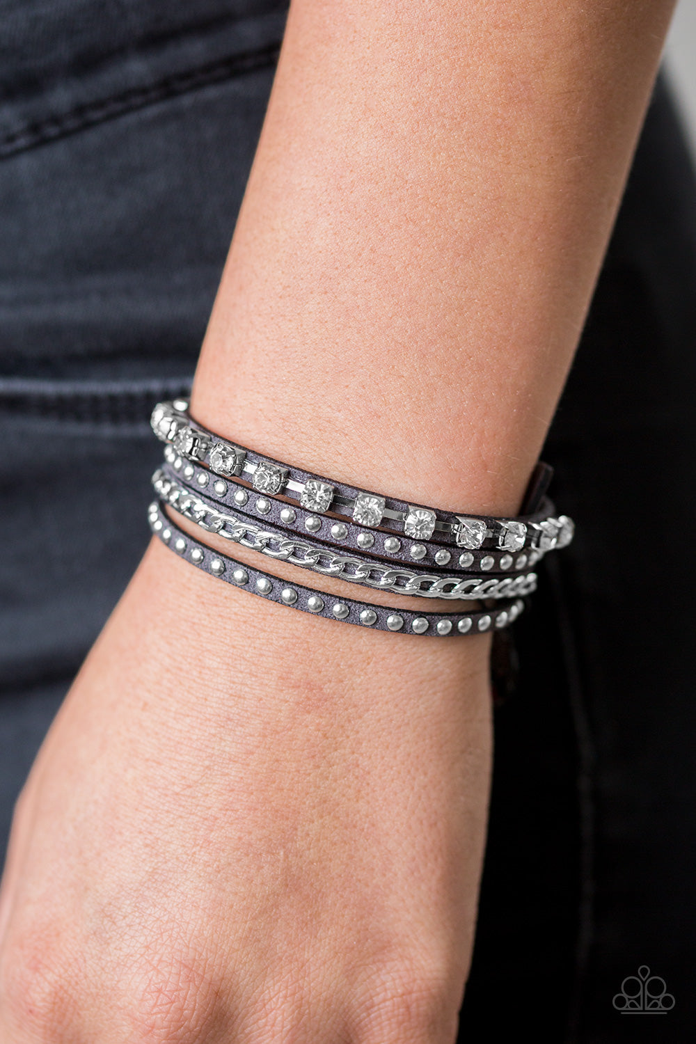 Paparazzi ♥ You Talkin To Me? - Silver ♥ Bracelet