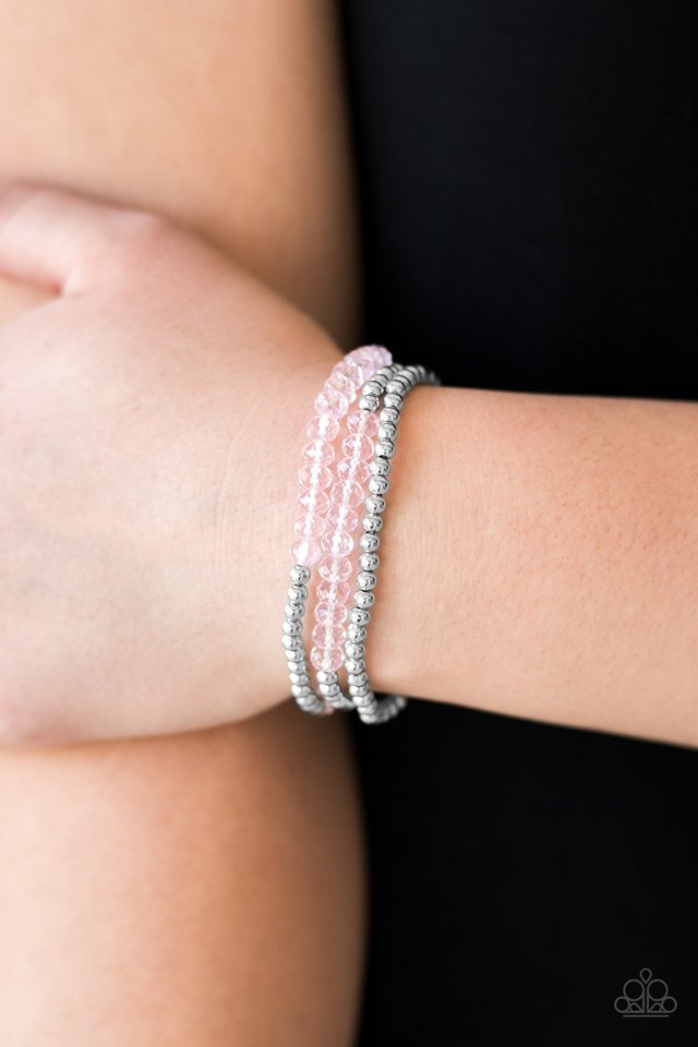Paparazzi ♥ SHEEN One, SHEEN Them All - Pink ♥ Bracelet