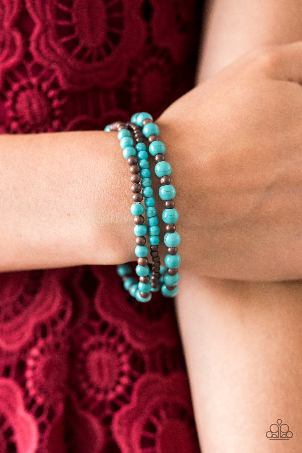 Paparazzi ♥ Anasazi Desert - Blue ♥ Bracelet