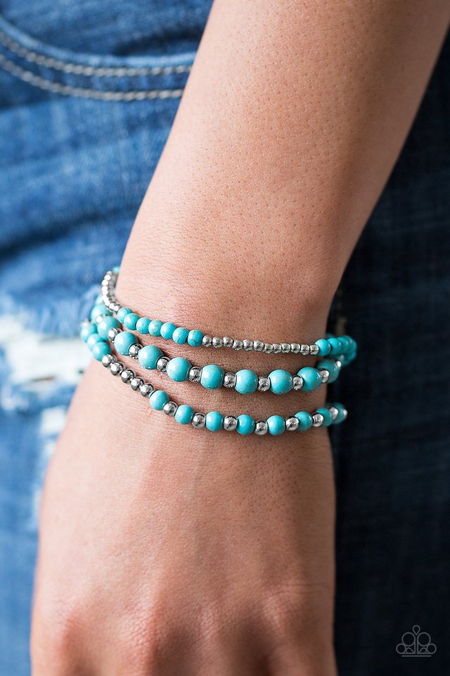 Paparazzi ♥ Anasazi Desert - Blue ♥ Bracelet