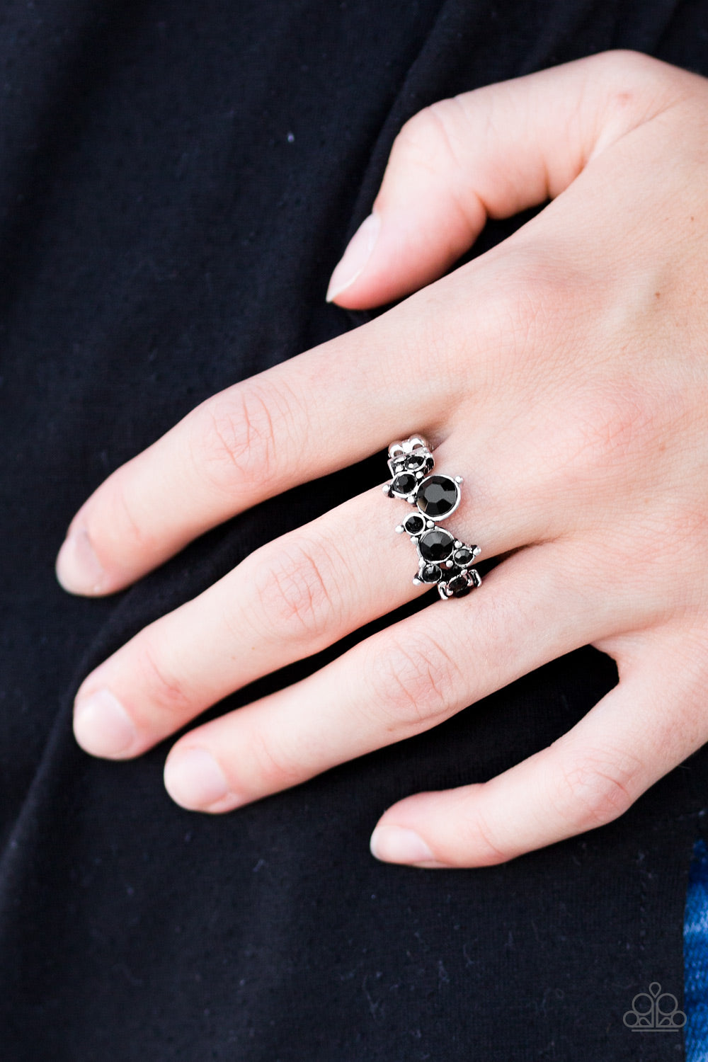 Paparazzi ♥ Get Your Glitter On - Black ♥ Ring