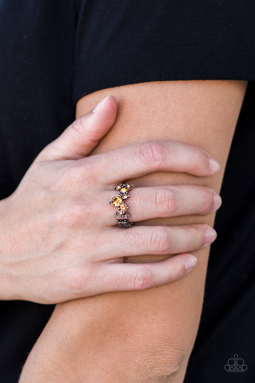 Paparazzi ♥ Get Your Glitter On - Copper ♥ Ring