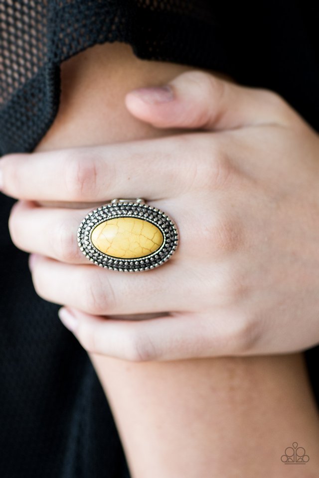 Paparazzi ♥ Country Girl Chic - Yellow ♥ Ring