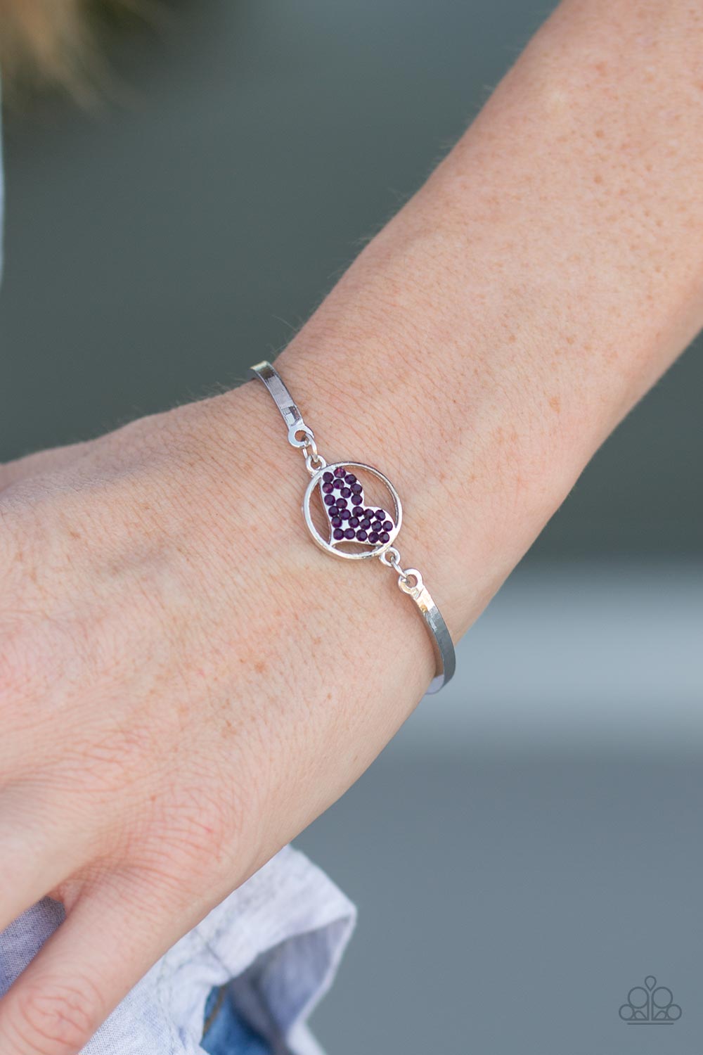 Paparazzi ♥ HEART Knock Life - Purple ♥ Bracelet