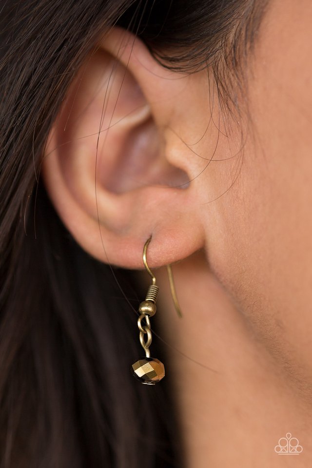 Paparazzi ♥ You Cant Handle The Sparkle! - Brass ♥ Necklace