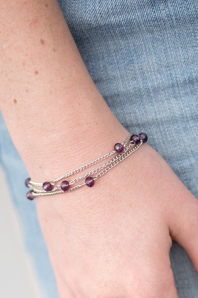 Paparazzi ♥ Shine Brightly - Purple ♥ Bracelet