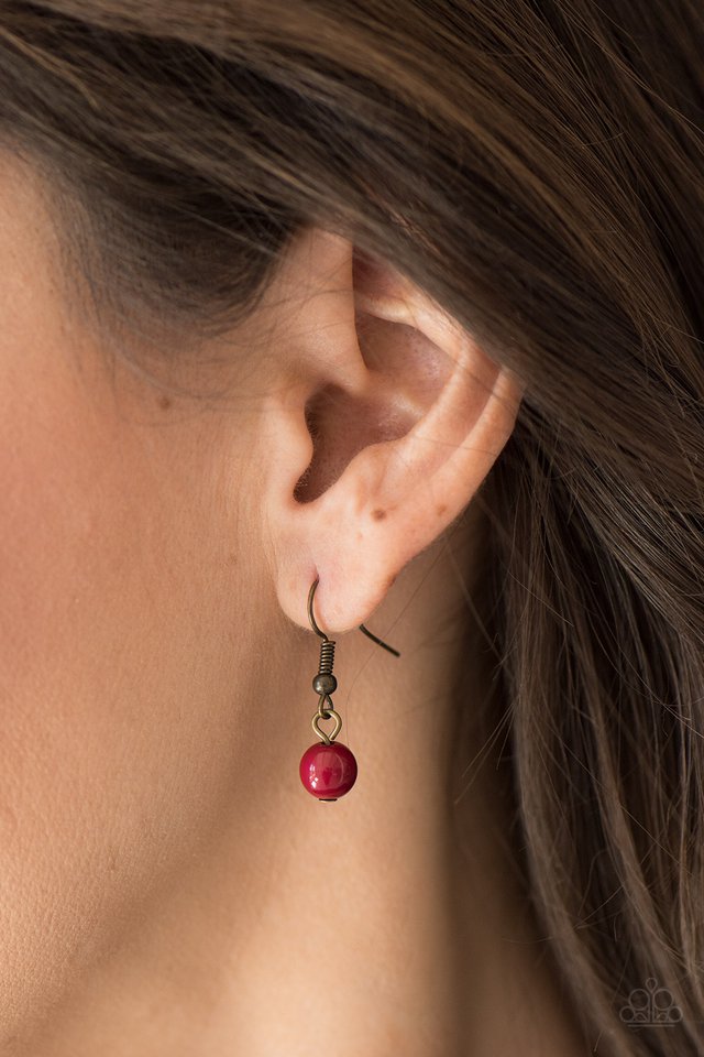 Paparazzi ♥ Country Roads - Red ♥ Necklace