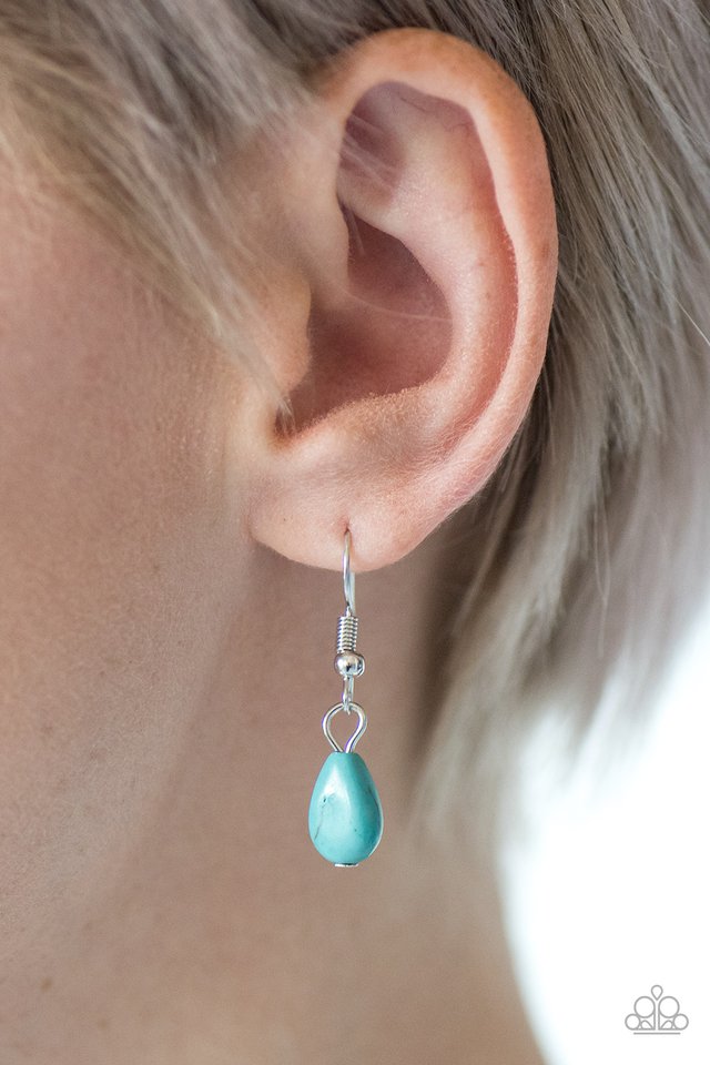 Paparazzi ♥ Stone Solo - Blue ♥ Necklace