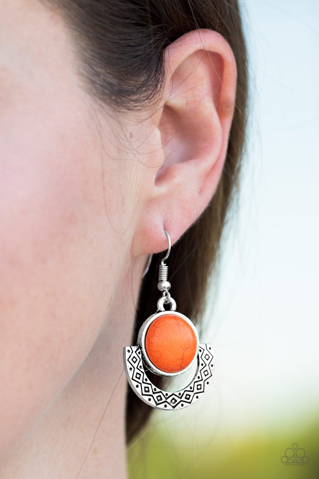 Paparazzi ♥ Sunset Sailing - Orange ♥ Earrings