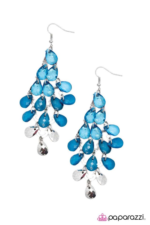 Paparazzi ♥ Hey Ombre! - Blue ♥ Earrings