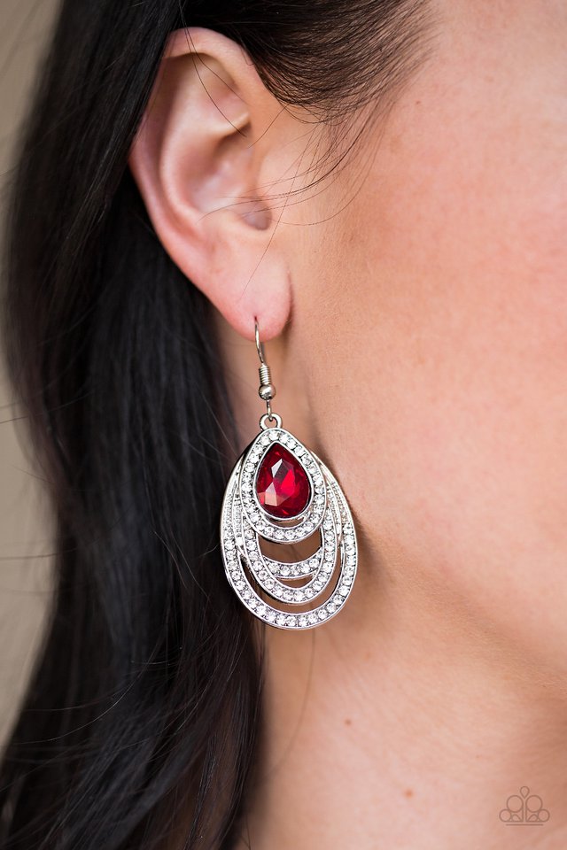 Paparazzi ♥ Youre The GLAM! - Red ♥ Earrings