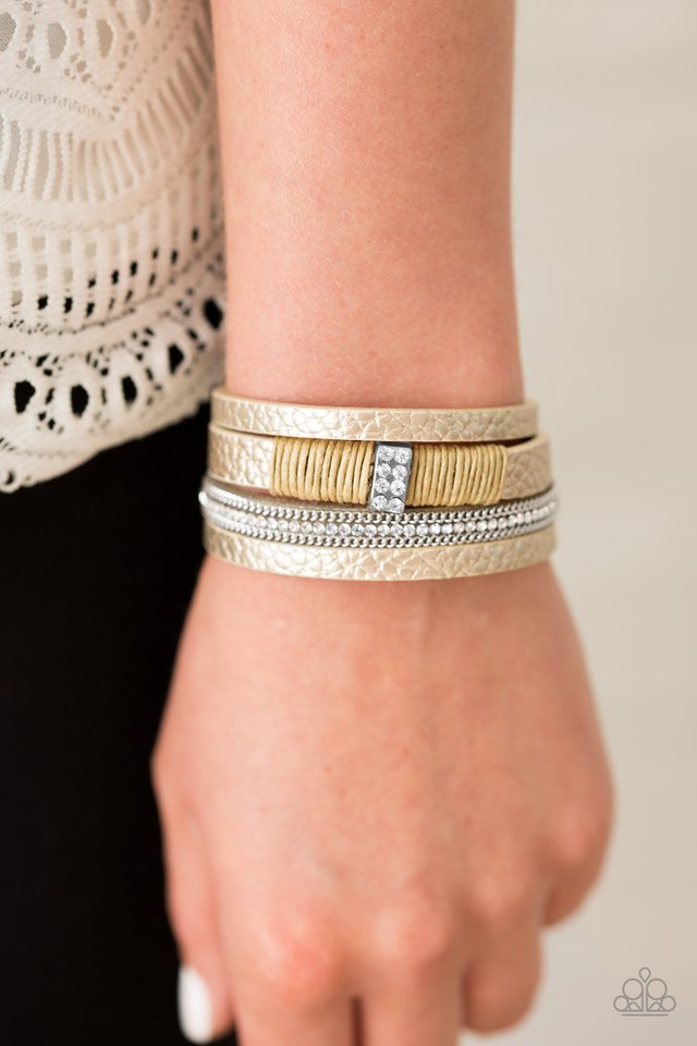 Paparazzi ♥ Glamor-azzi - Brown ♥ Bracelet