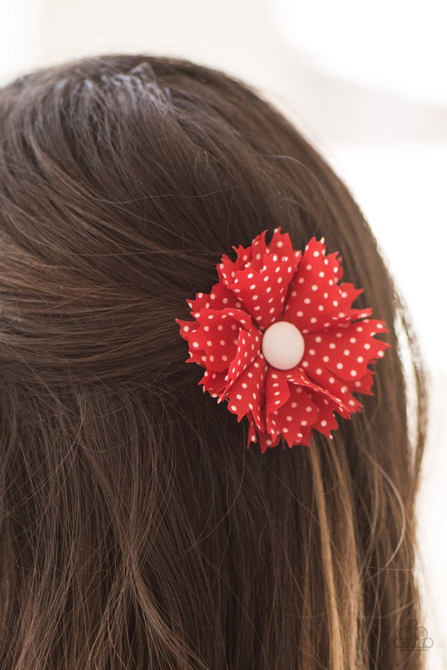 Paparazzi ♥ Polka Dot Picnic - Red ♥ Hair Clip