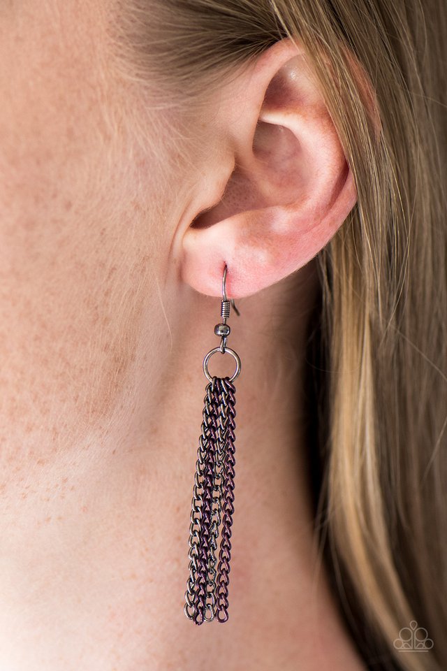 Paparazzi ♥ No CHAIN, No Gain - Purple ♥ Necklace