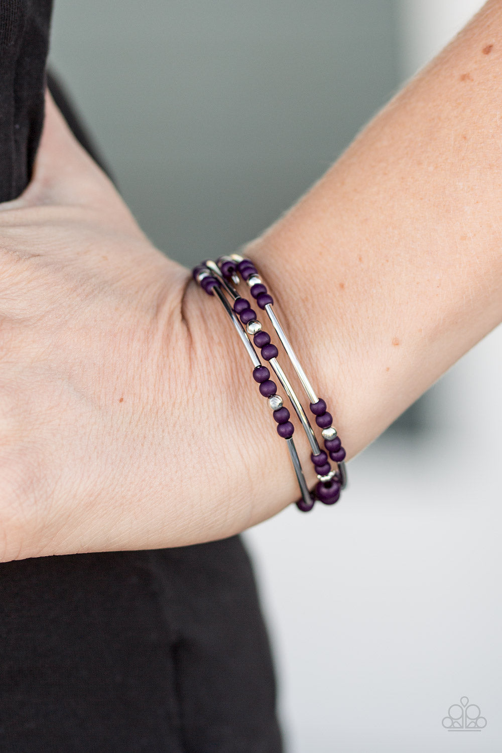 Paparazzi ♥ Twisting Tranquility - Purple ♥ Bracelet