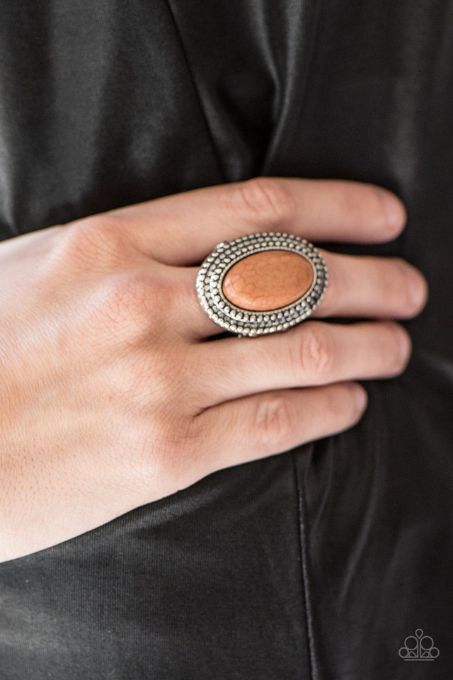 Paparazzi ♥ Country Girl Chic - Brown ♥ Ring