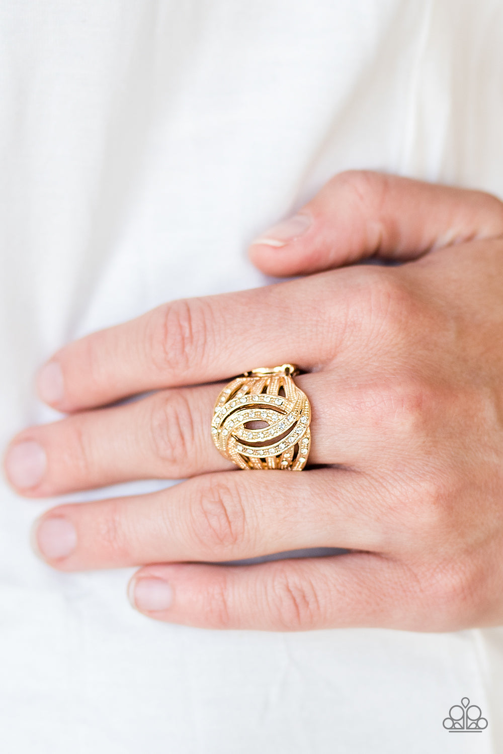 Paparazzi ♥ Cut and RUNWAY - Gold ♥ Ring