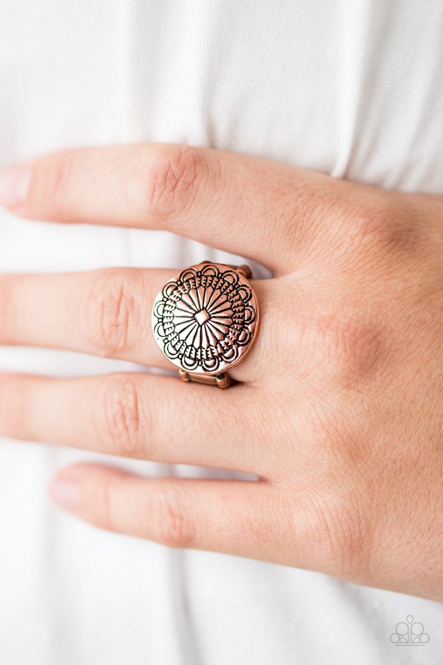 Paparazzi ♥ Seasonal Spinster - Copper ♥ Ring