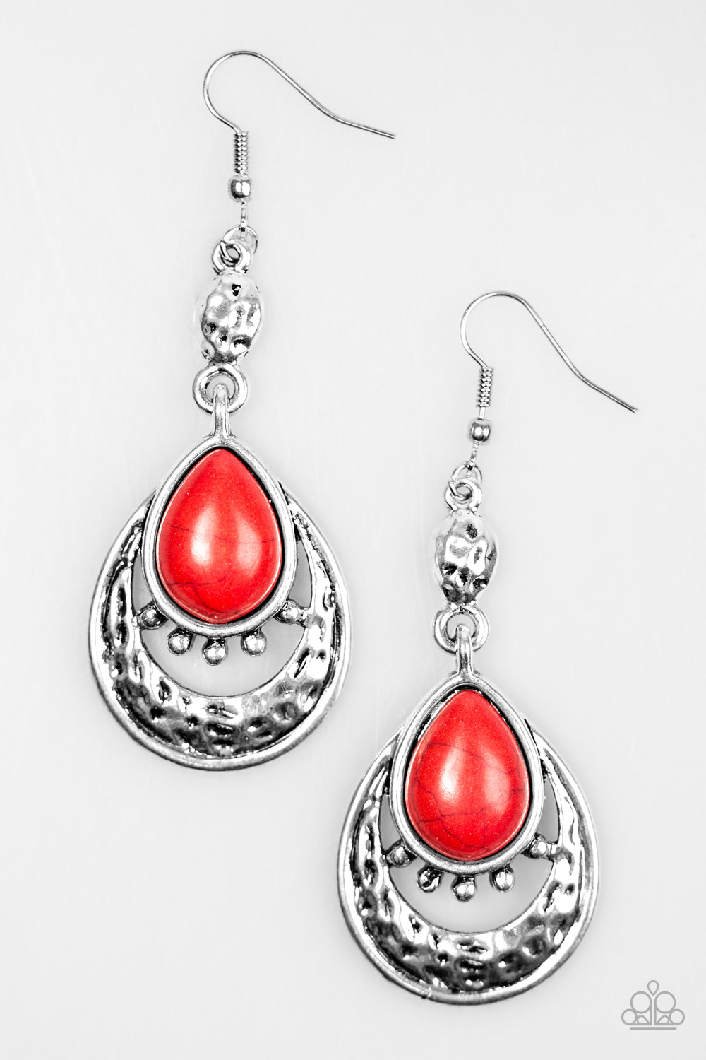 Paparazzi ♥ Take Me To The River - Red ♥ Earrings – LisaAbercrombie