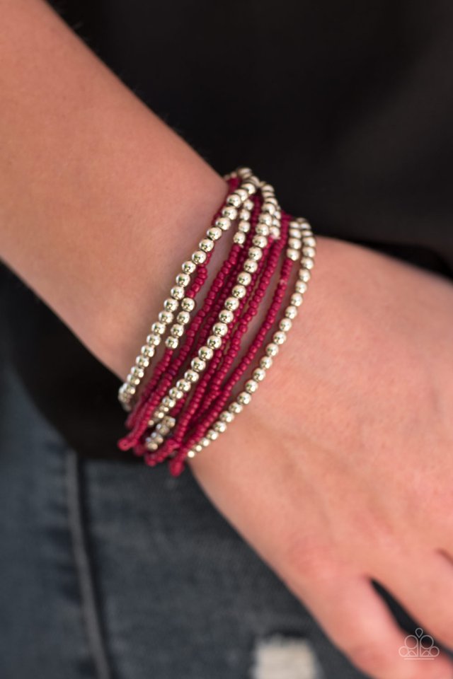 Paparazzi ♥ BEAD Street FF - Red ♥ Bracelet