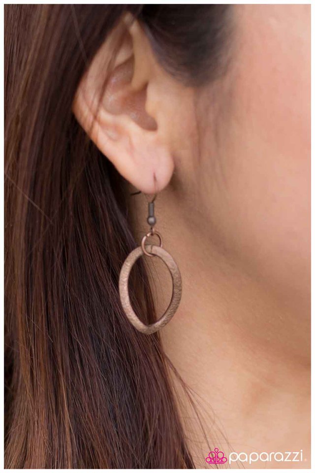 Paparazzi ♥ Caught In Her Web - Copper ♥ Necklace