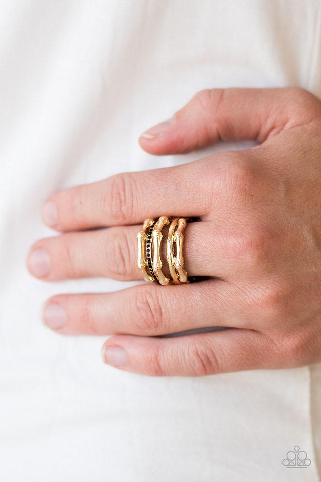 Paparazzi ♥ Always On Edge - Gold ♥ Ring
