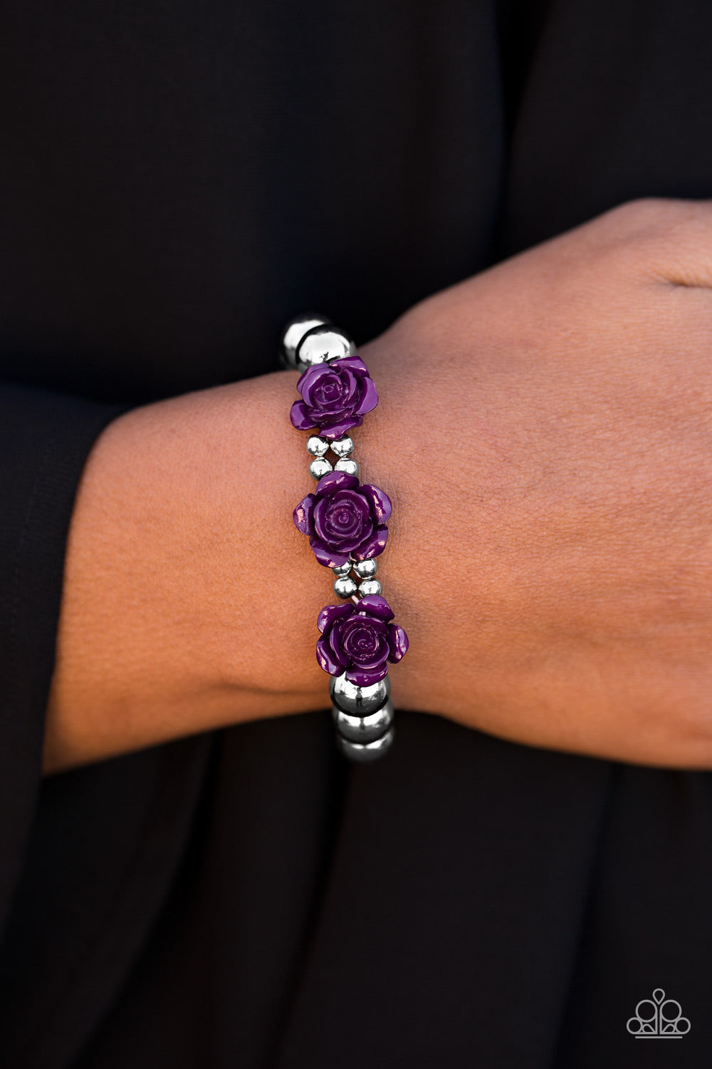 Paparazzi ♥ What A FLEUR-t! - Purple ♥ Bracelet