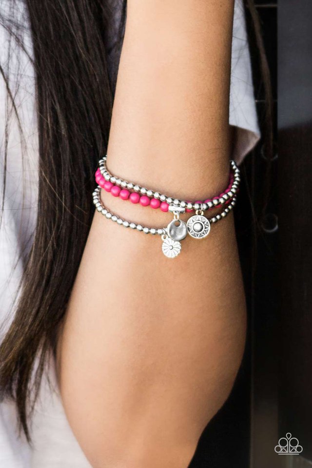 Paparazzi ♥ Bloom Out! - Pink ♥ Bracelet