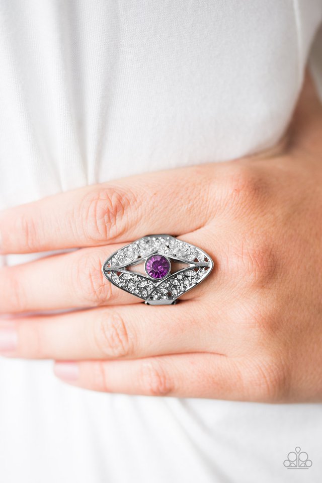 Paparazzi ♥ Glittering Gardens - Purple ♥ Ring