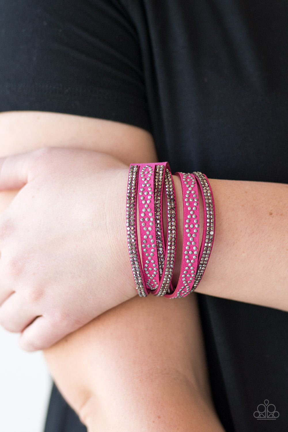 Paparazzi ♥ Attitude Is Everything - Pink ♥ Bracelet