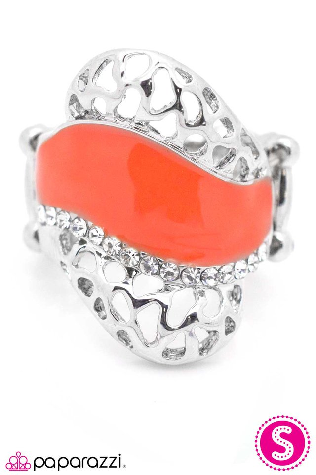 Paparazzi ♥ In All the Right Places - Orange ♥ Ring