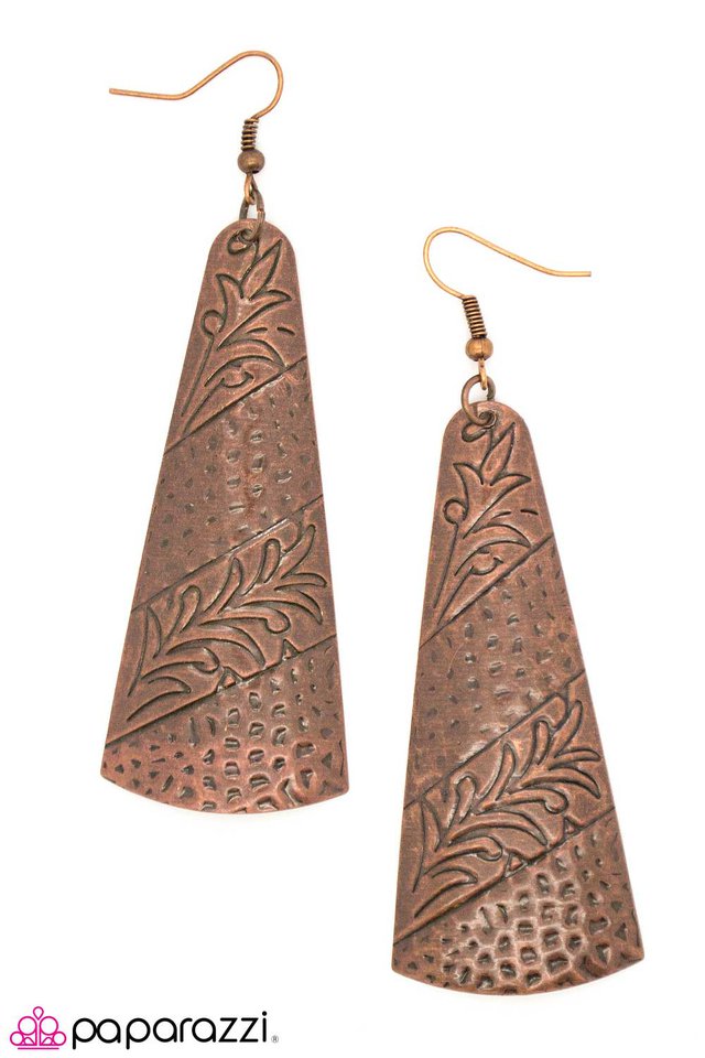 Paparazzi ♥ Lucky Penny - Copper ♥ Earrings