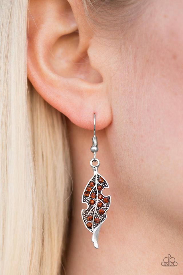 Paparazzi ♥ FALL-ow The Leader - Brown ♥ Earrings