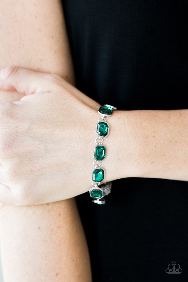 Paparazzi ♥ Deluxe Sparkle - Green ♥ Bracelet
