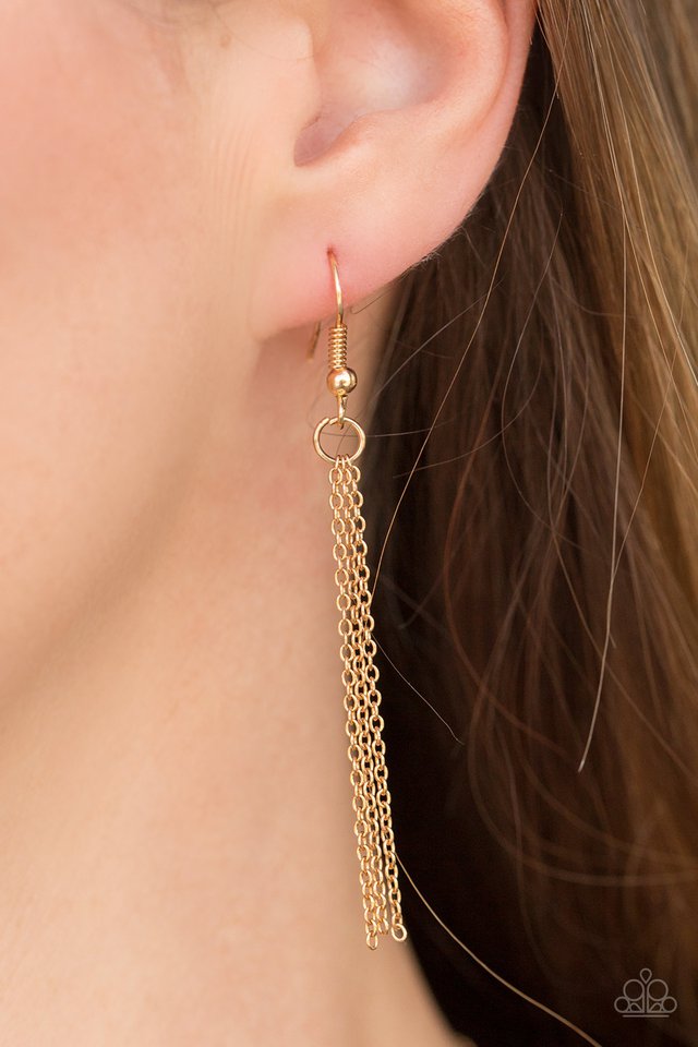 Paparazzi ♥ Hustle On Repeat - Gold ♥ Necklace