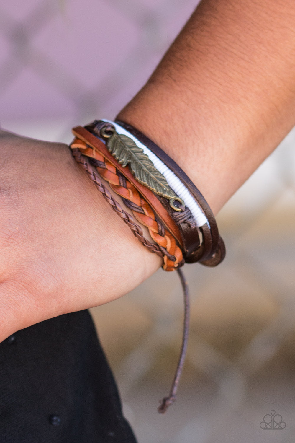 Paparazzi ♥ Swift As A SPARROW - White ♥ Bracelet