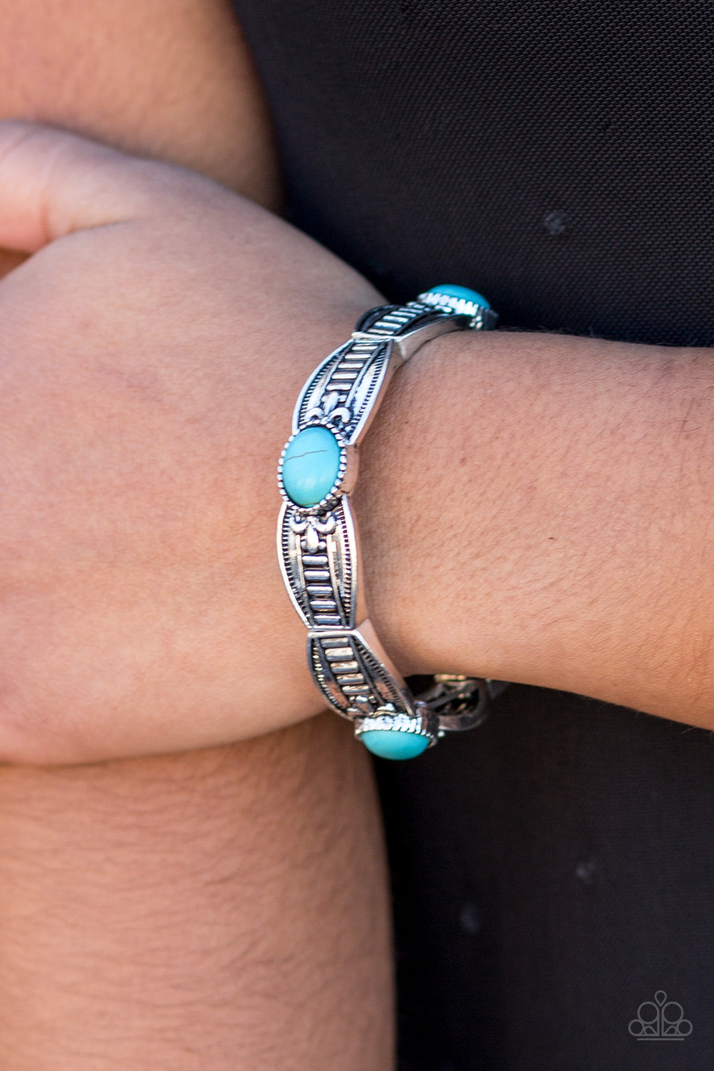 Paparazzi ♥ Mayan Majesty - Blue ♥ Bracelet