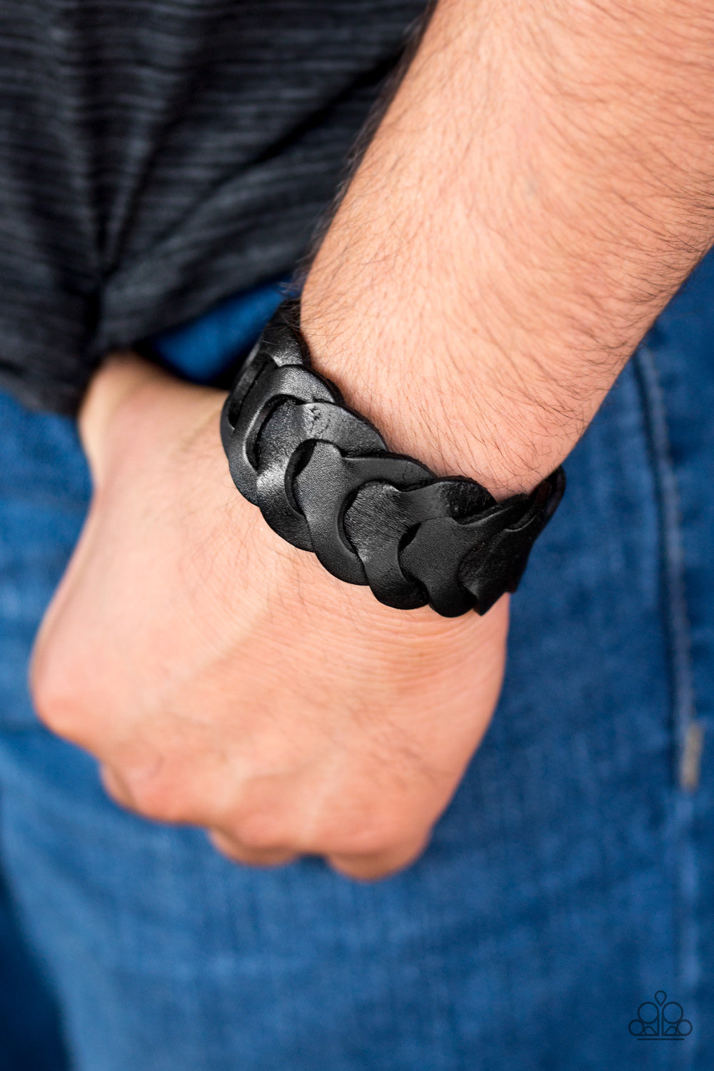 Paparazzi ♥ Boys Round Here - Black ♥ Bracelet