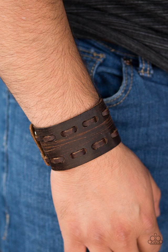 Paparazzi ♥ Check The Scoreboard - Brown ♥ Bracelet