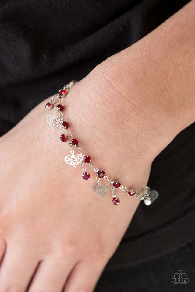 Paparazzi ♥ If My Heart Had Windows - Red ♥ Bracelet