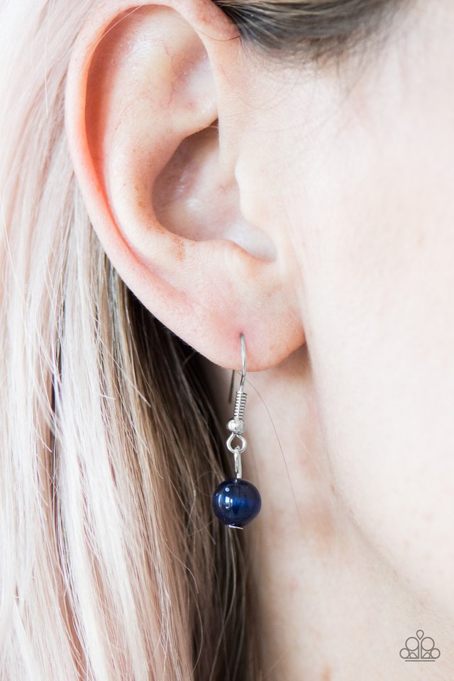 Paparazzi ♥ Upper GLASS - Blue ♥ Necklace