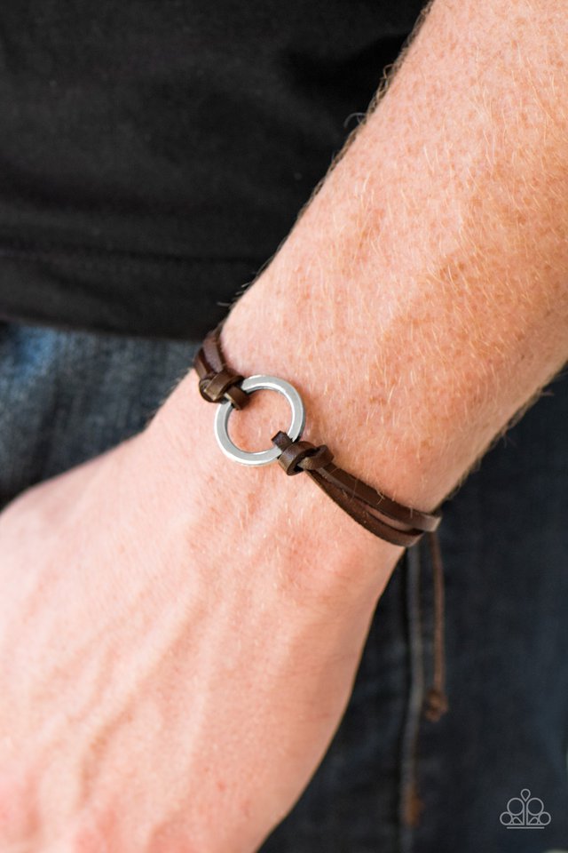 Paparazzi ♥ Tough It Out - Brown ♥ Bracelet