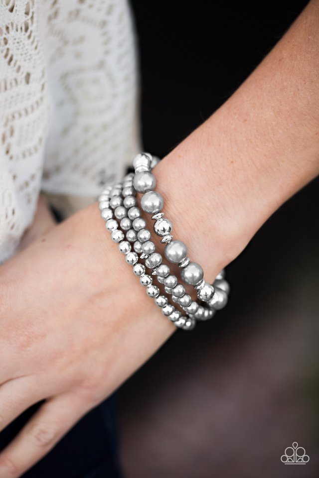Paparazzi ♥ Party Like Gatsby - Silver ♥ Bracelet