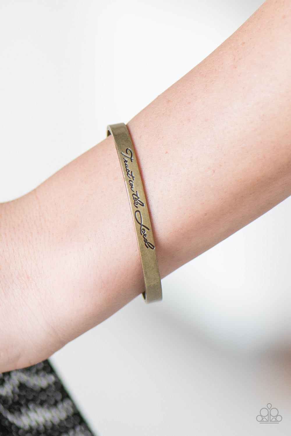 Paparazzi ♥ Blessed Is The One Who Trusts - Brass ♥ Bracelet