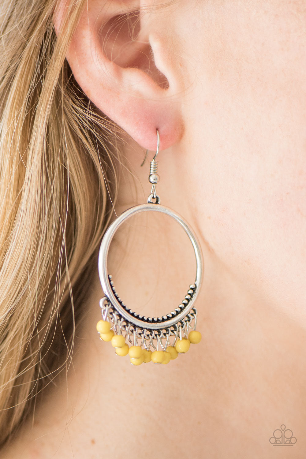 Paparazzi ♥ The World Is A Jungle - Yellow ♥ Earrings