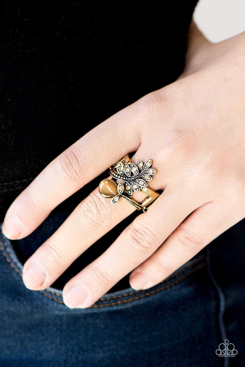 Paparazzi ♥ Amazingly Autumn - Brass ♥ Ring