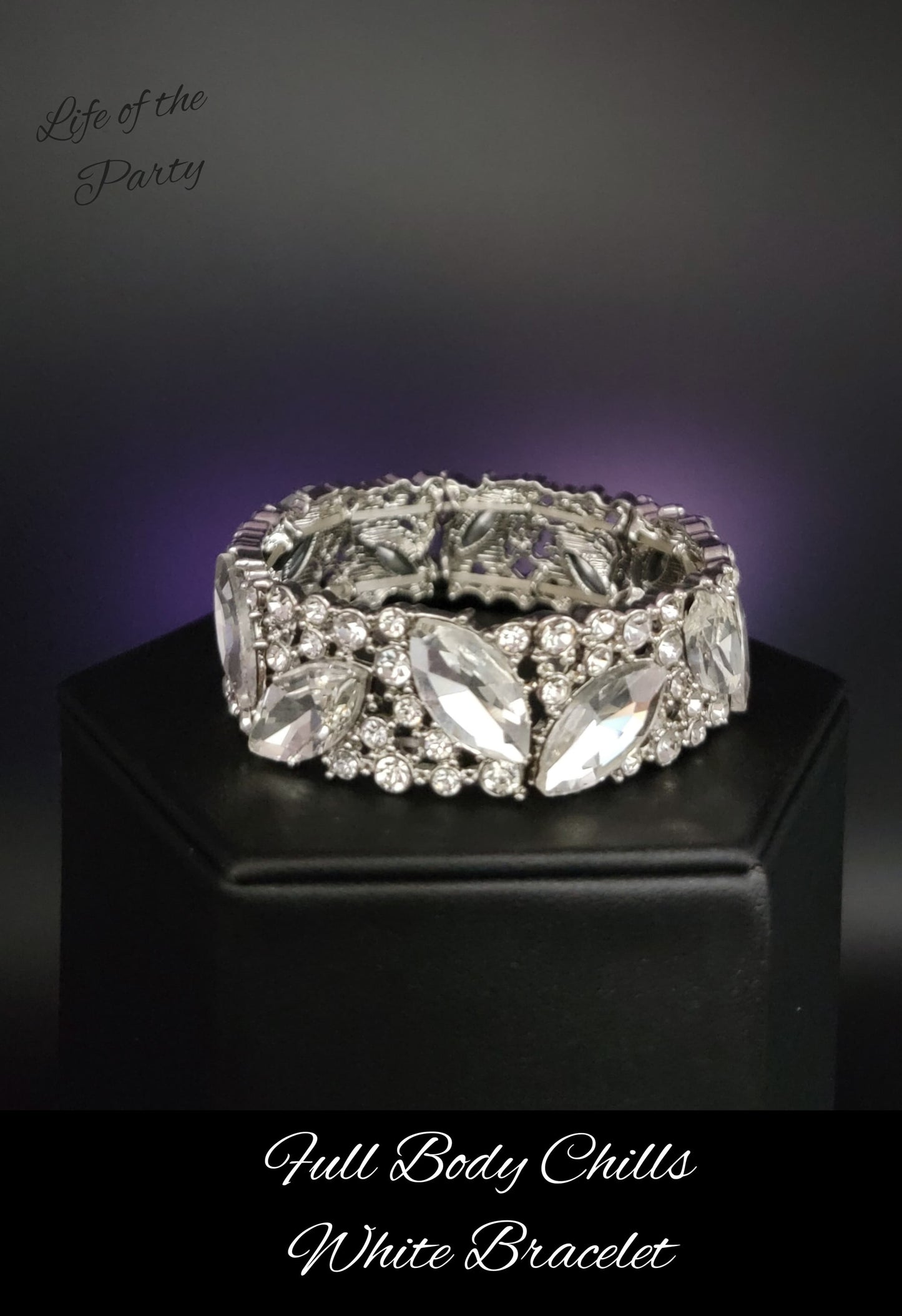 Paparazzi ♥ I Have Chills - White ♥ Bracelet