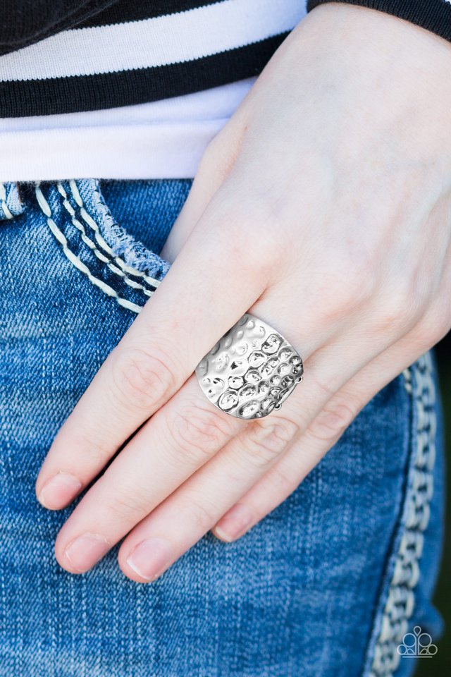 Paparazzi ♥ Totally Hammered- Silver ♥ Ring